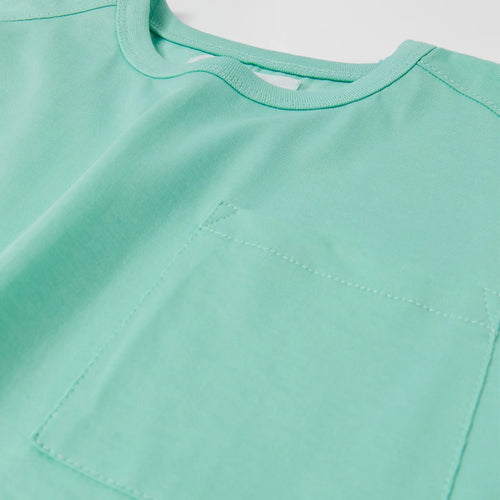 Boys Mint Green Raglan Pocket T-Shirt