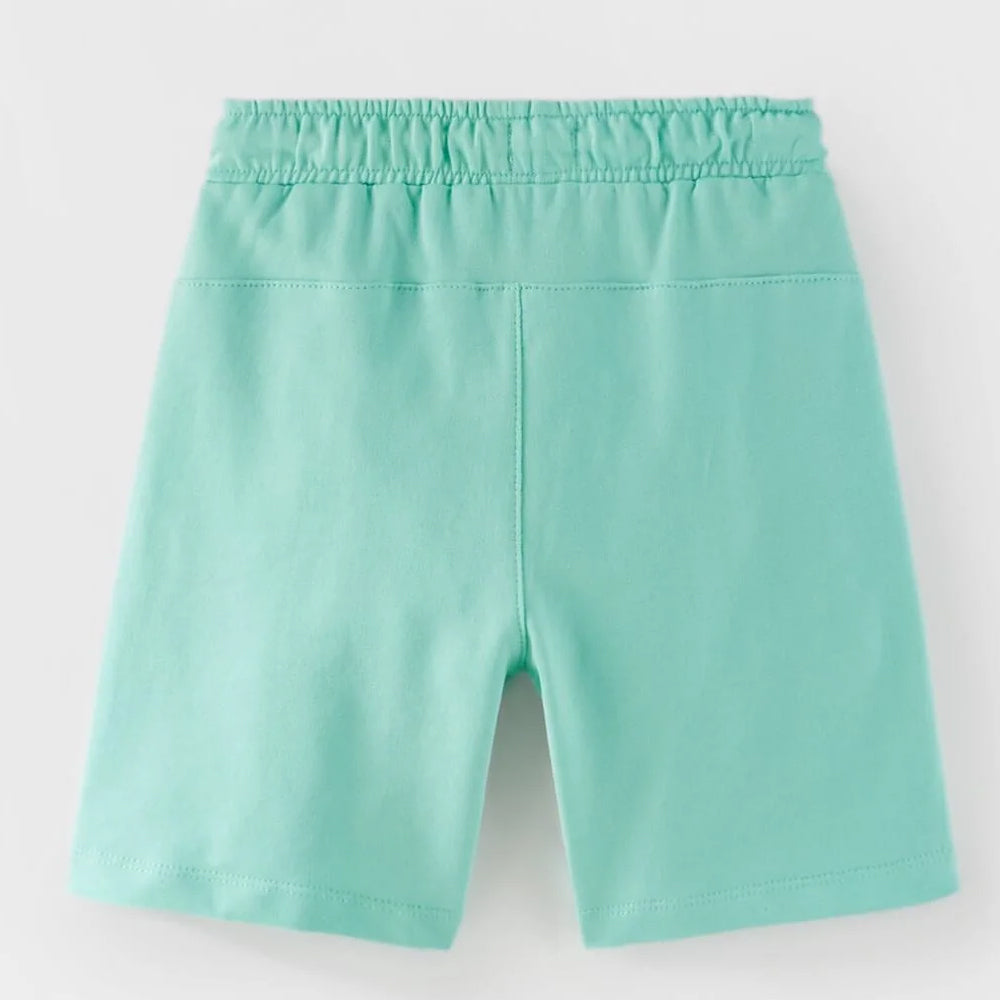 Boys Mint Green Summer Co-ord Set – T-Shirt & Shorts