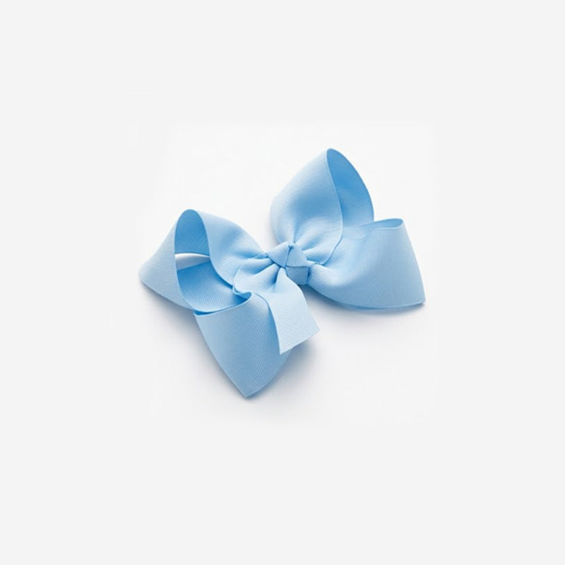 Kids Grosgrain Hair Bow – Baby Blue